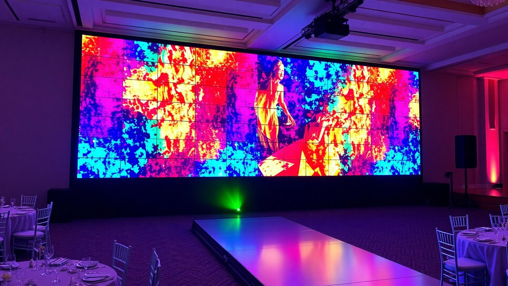 LED Screen auf einem Event